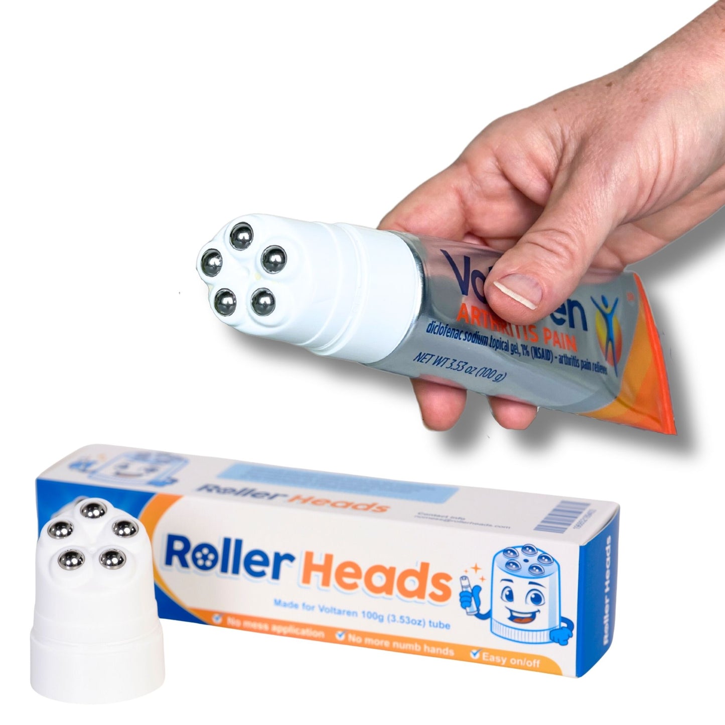 Voltaren 100g (3.53oz) Tube Roller Head - 3 Pack